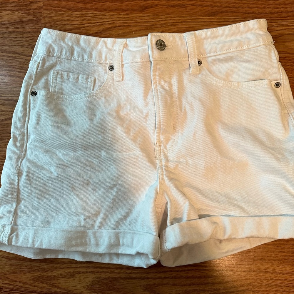 Old Navy White Denim High Rise Shorts - Picture 1 of 4